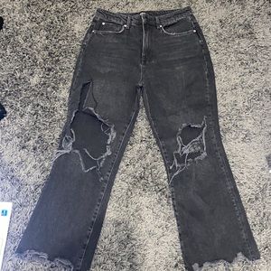 BDG Size 29 Ripped Black Casual Jean